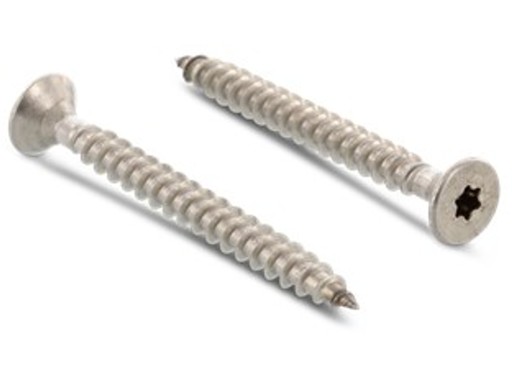 ВИНТЫ ДЛЯ ДЕРЕВА TORX 5x60, НЕРЖАВЕЮЩИЕ, 100 ШТ, МЕБЕЛЬ