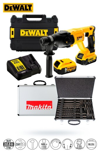 DeWalt DCH133P2 Дрель ударная 2x 5 Ач MAKITA 17 шт.