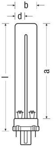 Бактерицидная УФ-лампа OSRAM HNS S 7W G23 PURITEC