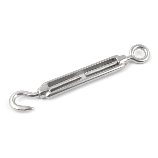 Римский натяжной винт из нержавеющей стали INOX M8 с ушком-крючком A4 — 10 шт.