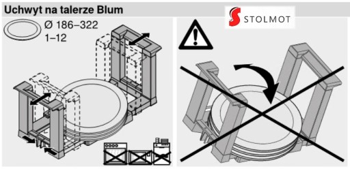 ДЕРЖАТЕЛЬ ДЛЯ ТАРЕЛКИ AMBIA LINE BLUM