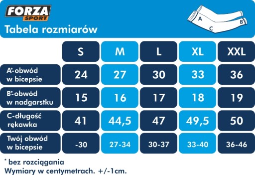 RĘKAWKI OCIEPLACZE JESIEŃ ZIMA FORZA PEAK XL