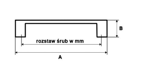 Ручка мебельная U0671-160 M6 ЧЕРНАЯ