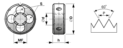 Narzynka MF drobnozwojna M6x0,75 HSS DIN-EN 22 568