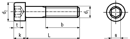 Винт с шестигранной головкой, черный M4x8, шестигранная головка, 10 шт.