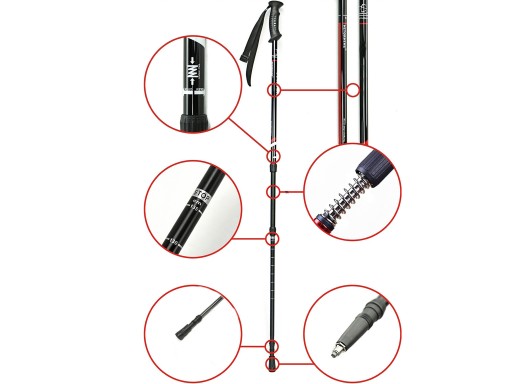ТРЕККИНГОВЫЕ ПАЛКИ ПАЛКИ ДЛЯ Скандинавской ХОДЬБЫ СКЛАДНЫЕ 3-СЕГМЕНТНЫЕ ПВХ