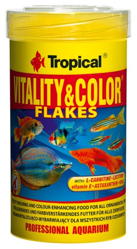 TROPICAL VITALITY & COLOR 100 мл КОРМ ДЛЯ АКВАРИУМНЫХ РЫБ, УЛУЧШЕННЫЙ ЦВЕТОМ