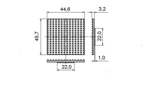 Радиатор 18691B AAVID THERMALLOY цена за 2 шт.