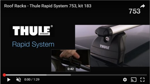 Крепление балки Thule WINGBAR Subaru LEVORG I 1 14-