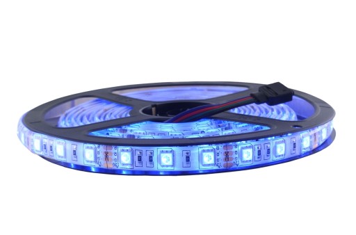 Taśma LED 5050 300D RGB kolorowa biała 12V IP65 1m