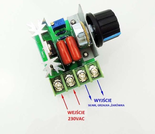 REGULATOR MOCY OBROTÓW Z PRZEWODEM 2000W 230V E02J