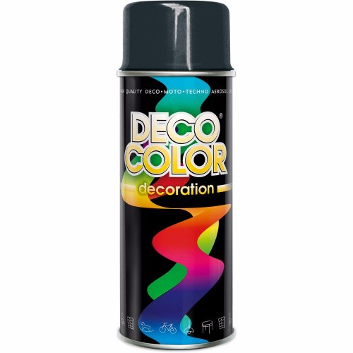 ЛАКИ-СПРЕИ-КРАСКИ DECO COLOR 400мл антрацит