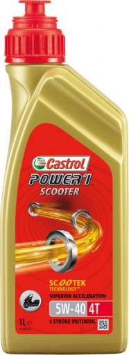 OLEJ CASTROL POWER 1 SCOOTER 5W40 4T SKUTER PIAGGIO VESPA