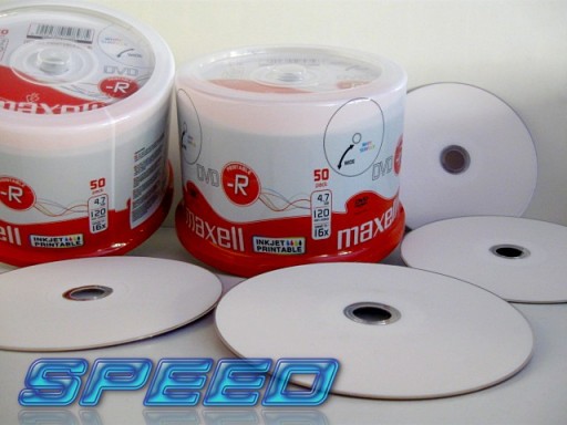 Диски для печати MAXELL DVD-R БЕЛЫЕ для печати 50 шт.