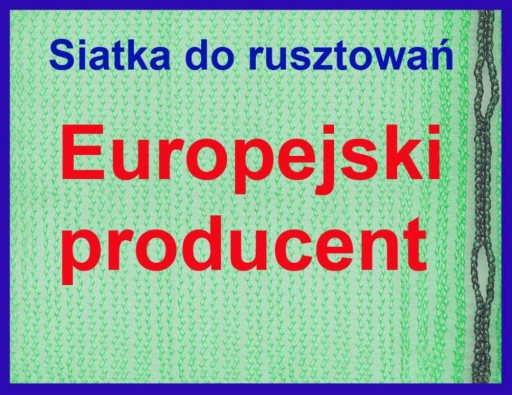 Siatka rusztowaniowa siatki do rusztowań 3,07x10m
