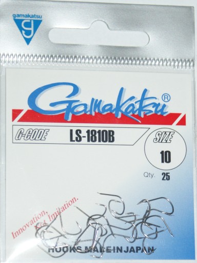 Крючок Gamakatsu LS-1810B №10 в упаковке 25 шт.