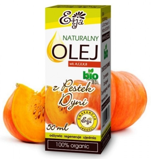ETJA Olej z pestek dyni BIO Blizny, przebarwienia