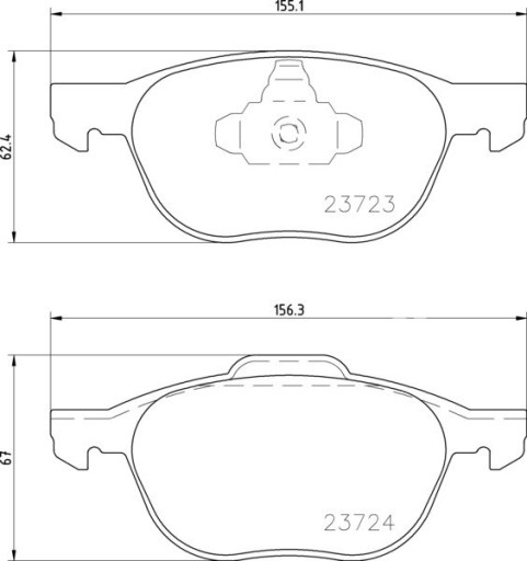 TEXTAR klocki FORD Focus II mk2 mk3 Volvo S40 V50