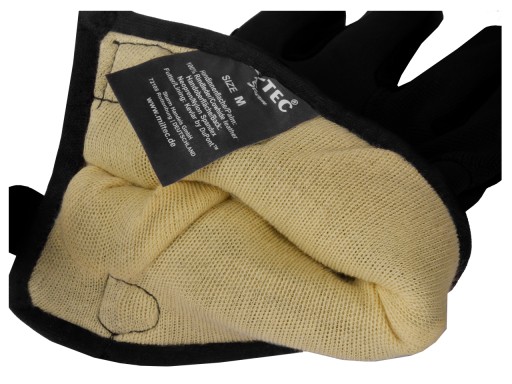 Mil-tec Неопрено-тактические перчатки Kevlar Black m