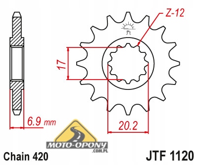 Передняя звездочка Aprilia Yamaha TZR RS 50 13 зубьев
