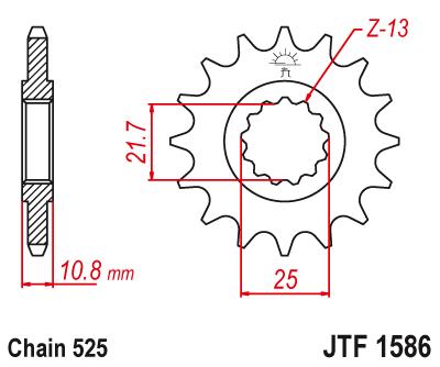 Цепь + звезды Yamaha TDM 850 1996-1998 POWER+