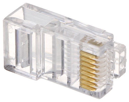 Wtyk przelotowy RJ45T*P100 opakowanie 100szt.