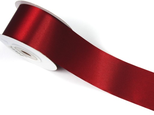 WSTĄŻKA 50mm SATYNOWA tasiemka BORDOWA odcinek 4m
