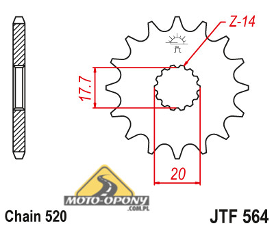 Комплект привода Yamaha YZ 125 99-01 Усиленный.