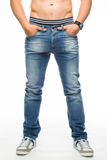 SPODNIE MĘSKIE VANKEL JEANS - 620 - 130CM L32