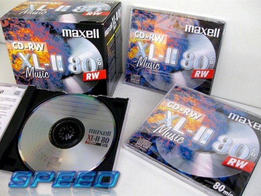 Аудиодиски Maxell CD-RW XL II 80 для МУЗЫКИ 1 шт.