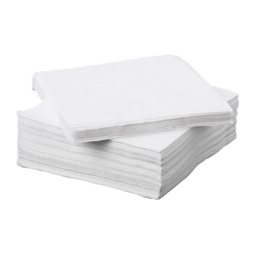 Салфетки IKEA Fantastisk белые 24х24 50 шт.