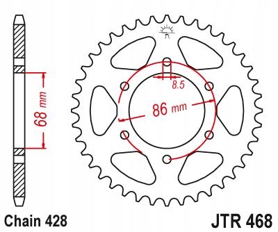 Комплект цепного привода сепаратора Kawasaki BN125