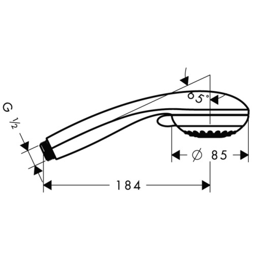 Hansgrohe główka prysznic rączka słuchawka Crometta 85 28562000