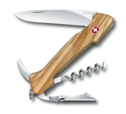 Victorinox 0.9701.64, Карманный нож Wine Master Wood с футляром, оливковое дерево