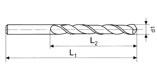 Wiertło kobaltowe do metalu HSSCo NWKa 1,6 mm