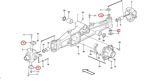 КОМПЛЕКТ поворотных пальцев OEM NEW HOLLAND CARRARO