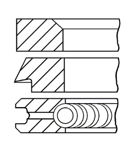 Поршневые кольца VW 1,8 - 2,0 TFSI 1,2/1,2/2,0