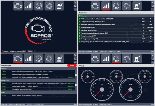 iCAR VGATE INTERFACE + SDPROG ПРОГРАММА BLUETOOTH OBD2 ТЕСТЕР ELM327 BOX PL