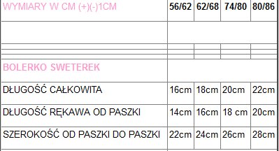 UROCZE BOLERKO FUTeRKOWE 74 / 80 CHRZEST