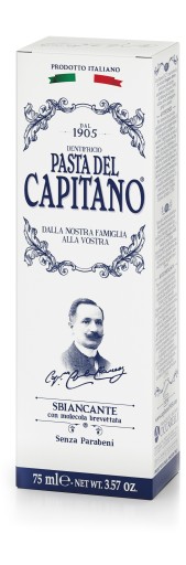 Pasta do ZĘBÓW Del CAPITANO 75 ml - WYBIELAJĄCA