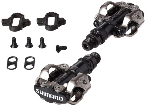 SHIMANO SPD PD-M520 ВЕЛОСИПЕДНЫЕ ПЕДАЛИ ЧЕРНЫЕ + БЛОКИ