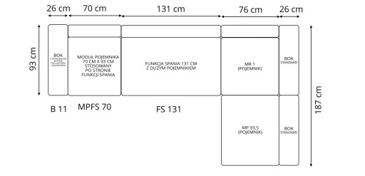 УГЛОВОЙ ДИВАН MASSIMO ZF2 НОУТБУК ОТ ПРОИЗВОДИТЕЛЯ