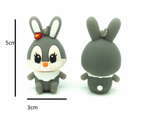 НАКОПИТЕЛЬ USB 32 ГБ GREY BUNNY RABBIT BUNNY