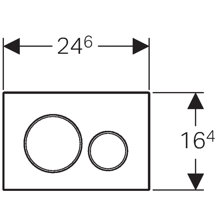 GEBERIT DUOFIX WC FRAME, кнопка SIGMA20, контейнер