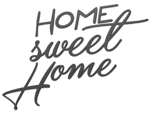 Деревянная 3D надпись на стене HOME Sweet Home