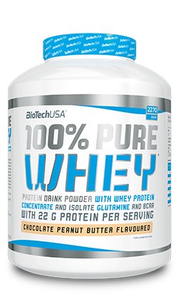 BioTech USA 100% Pure Whey 2270g Black biscuit