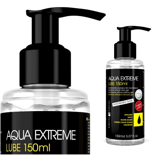 AQUA EXTREME LUBE THICK EFFICIENT GEL LUBRICANT СИЛЬНО УВЛАЖНЯЮЩИЙ СКОЛЬЗКИЙ 150