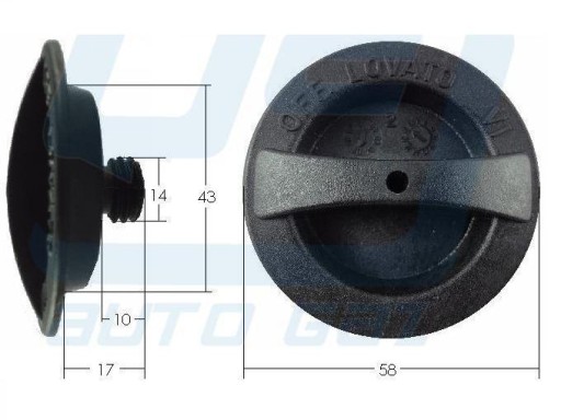 Крышка бензобака Lovato 14 мм, заправочный клапан