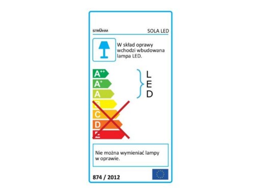 Plafoniera SMD LED okr. 12W b. neutralna IP44 SOLA