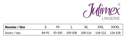 Julimex Figi Majtki Tanga bezszwowe Białe XL 42